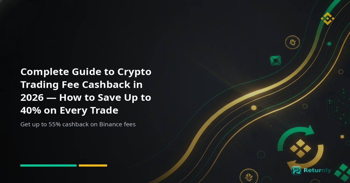 Complete Guide to Crypto Trading Fee Cashback in 2026 — How to Save Up to 40% on Every Trade